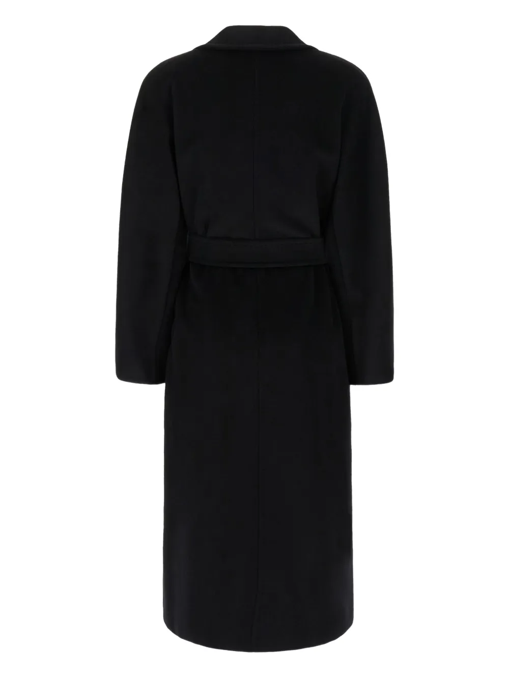 Max Mara double-breasted belted coat Zwart