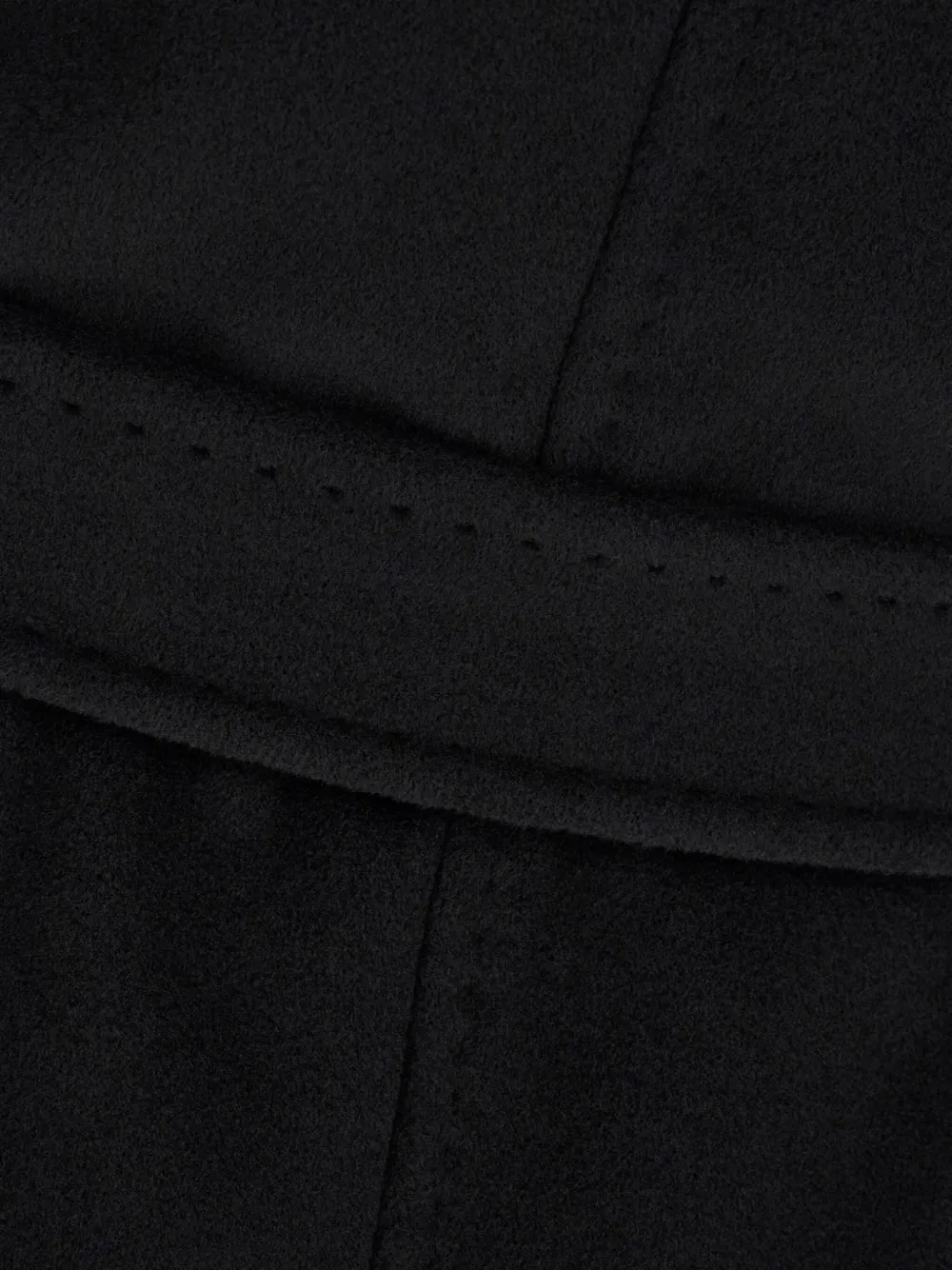 Max Mara double-breasted belted coat Zwart
