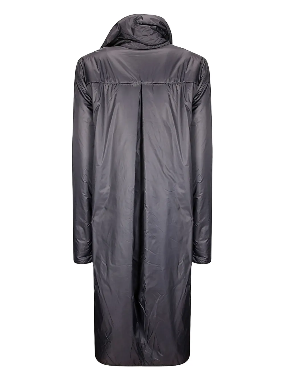 Maria Calderara high-neck quilted coat - Zwart
