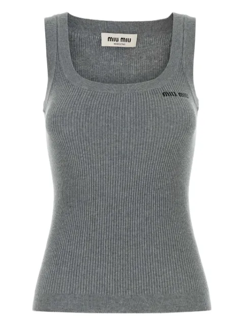Miu Miu ribbed tank top
