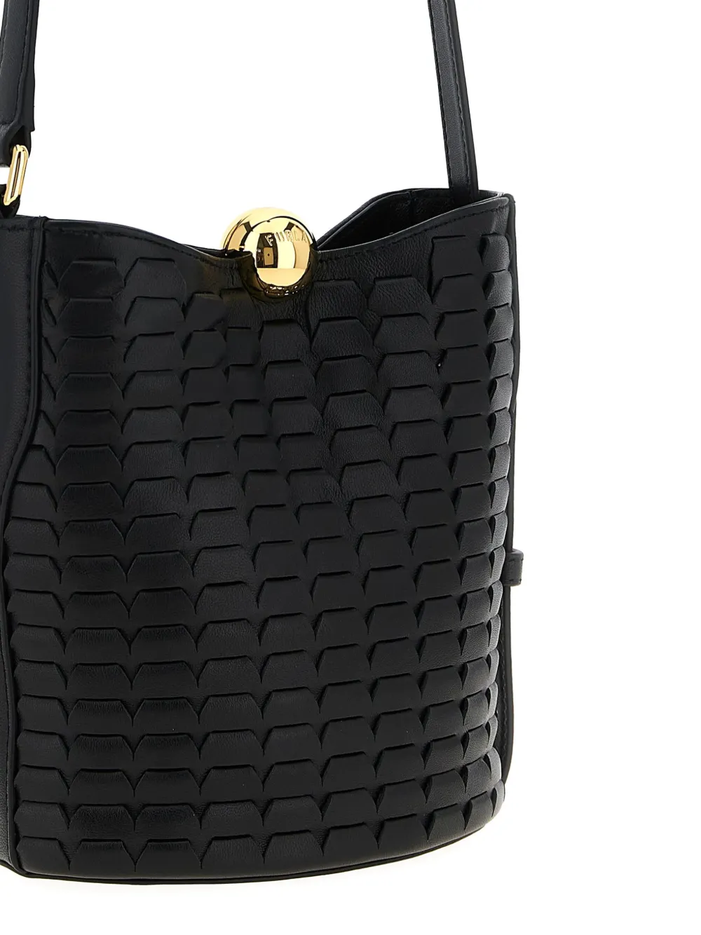 Furla Sfera Soft Mini Bucket Bag In Black