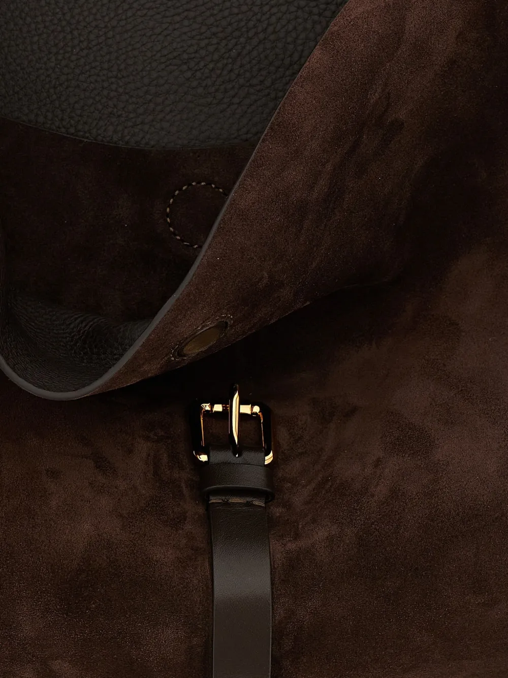 ETRO Grote schoudertas met gesp Bruin