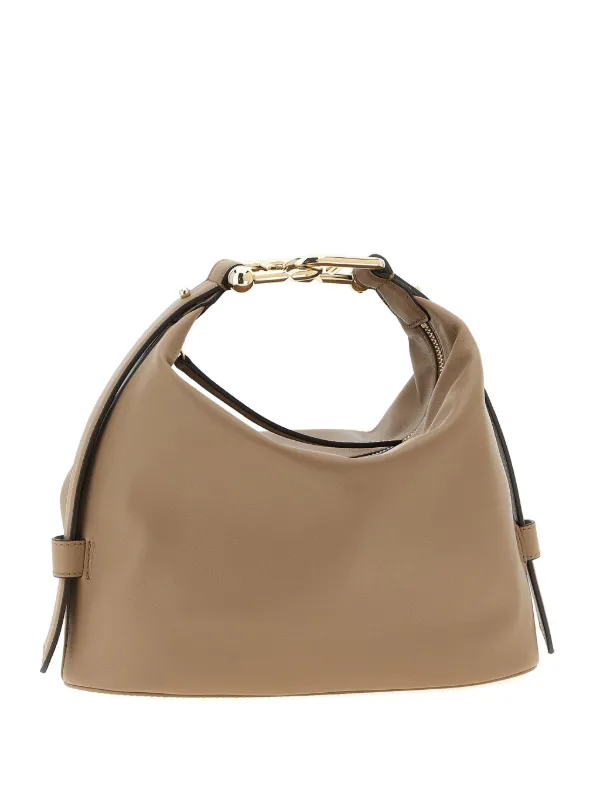 Furla Nuvola レザーショルダーバッグ M | ブラウン | FARFETCH JP