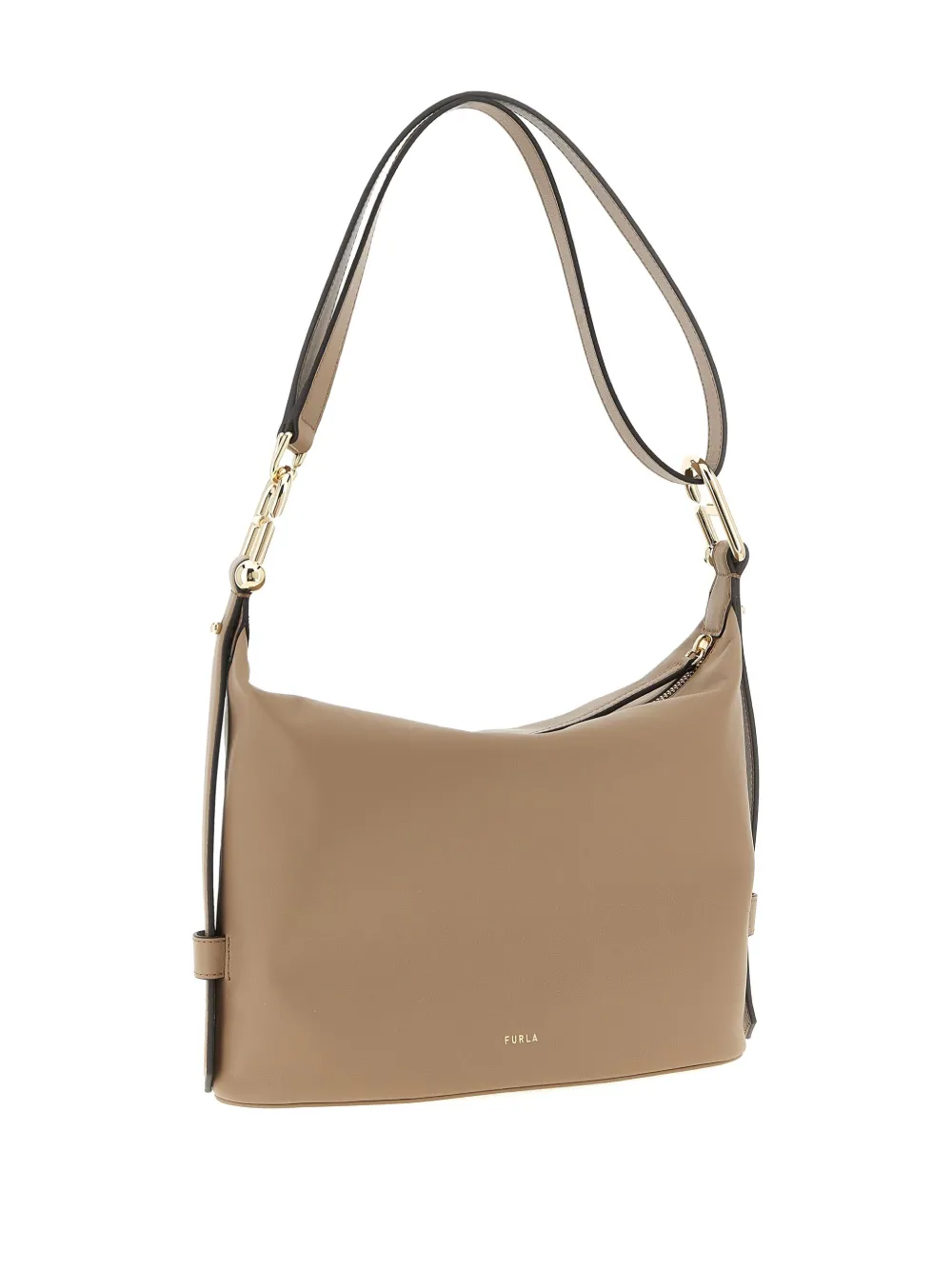 Furla Medium Nuvola verfraaide leren schoudertas Bruin