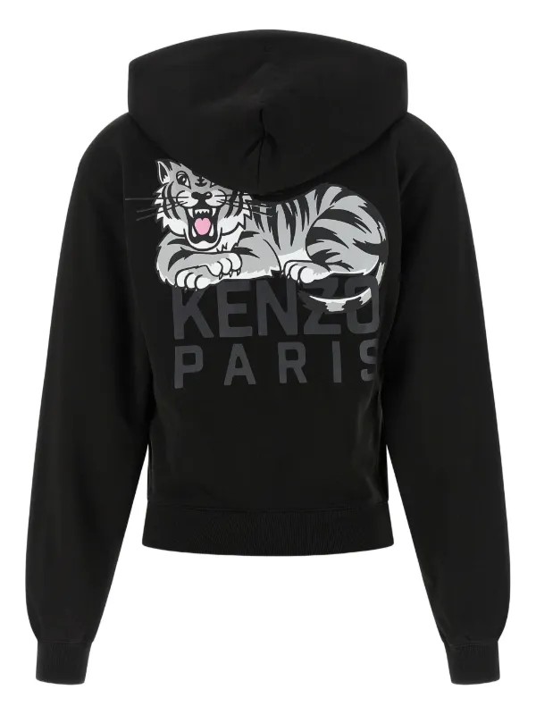 Kenzo Happy Tiger パーカー | ブラック | FARFETCH JP