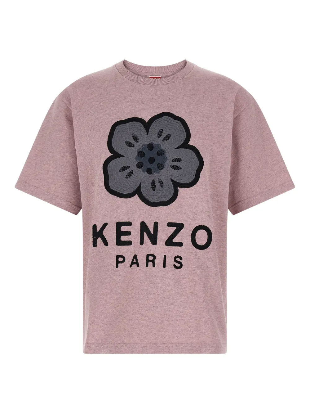 Kenzo T-shirt met geborduurde bloemen Roze