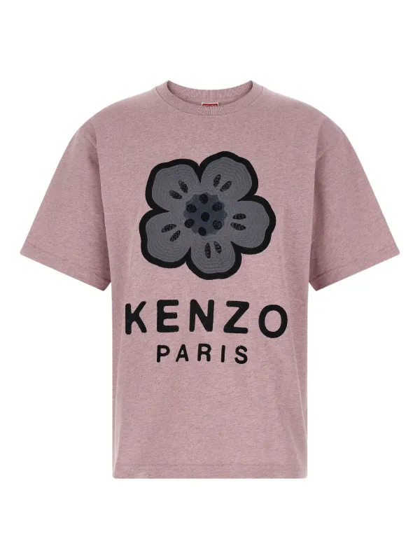 KENZO ウィメンズ ピンク Tシャツ M 花刺繍 31334614_60652009_600.jpg