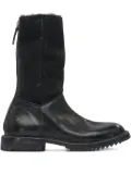 Moma zip-detail shearling-trim boots - Black