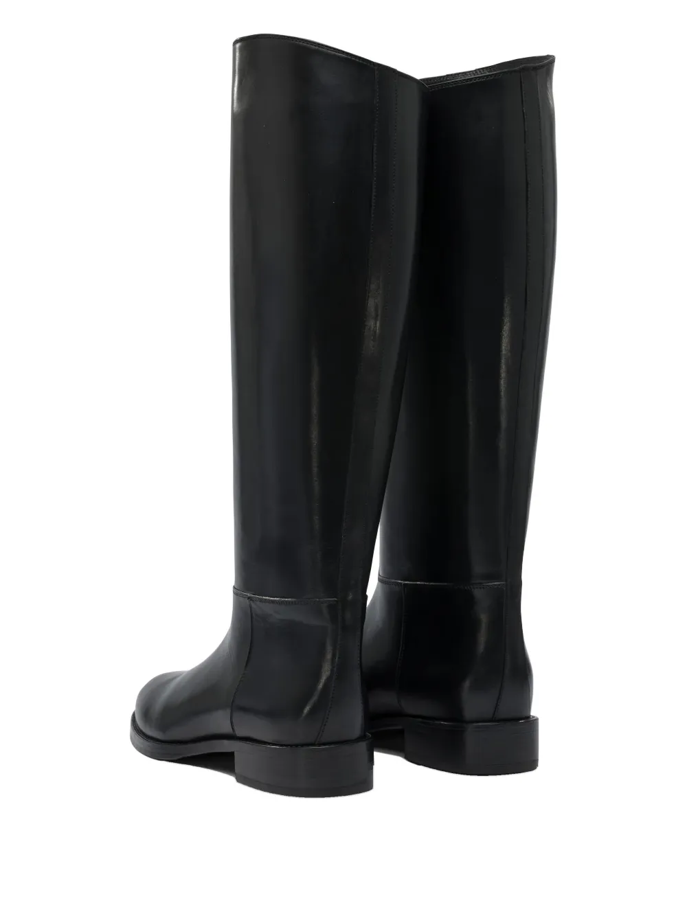 Maretto leather riding boots Black