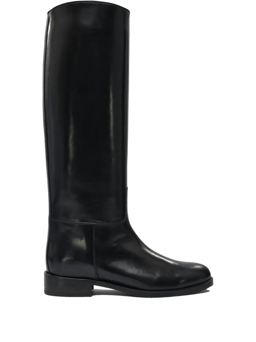 Maretto leather riding boots Black
