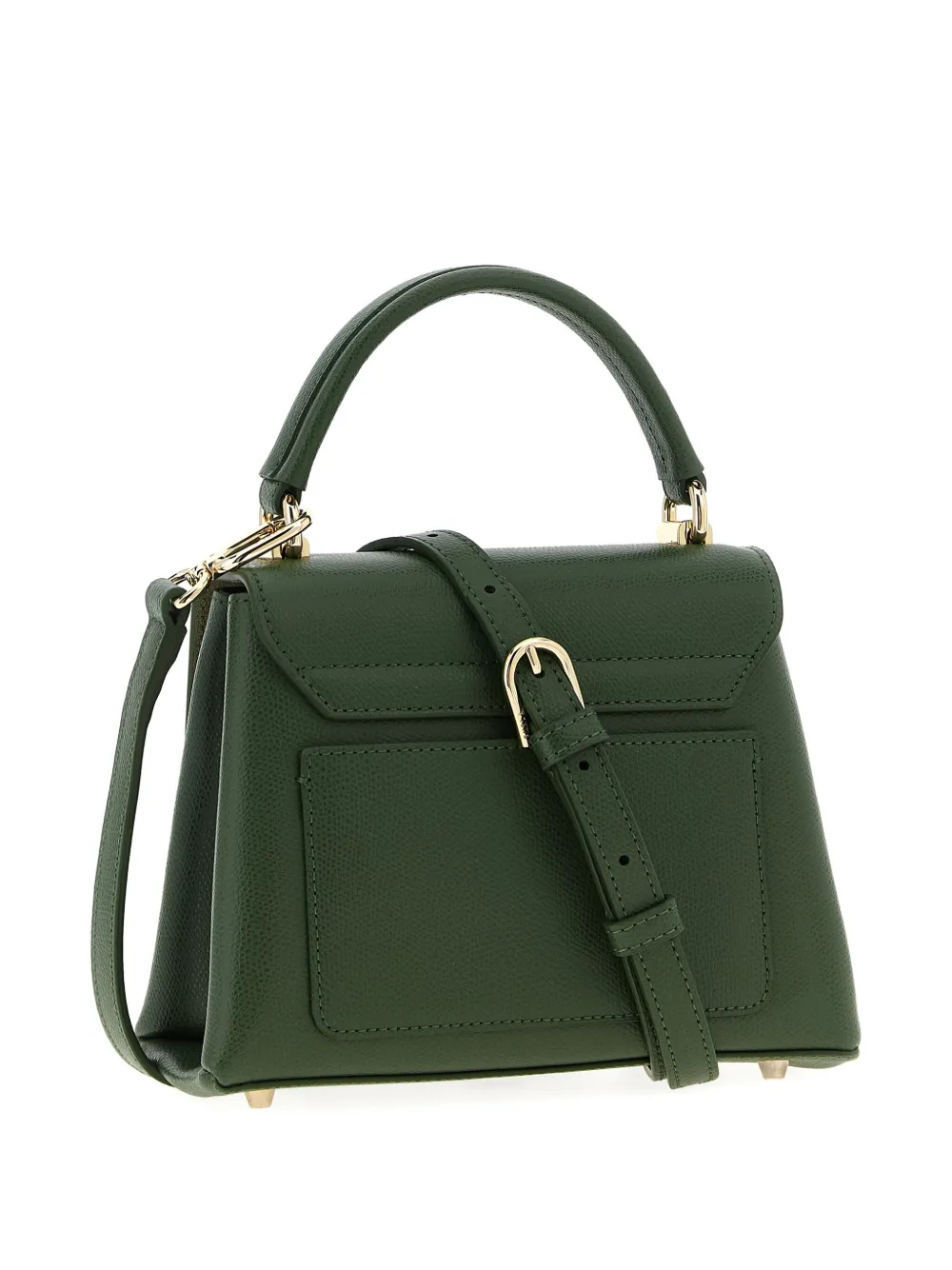 Furla mini  1927 flap-closure leather tote bag - Groen