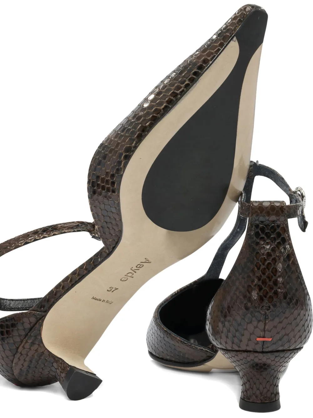 Aeyde Liz T-bar pumps Brown