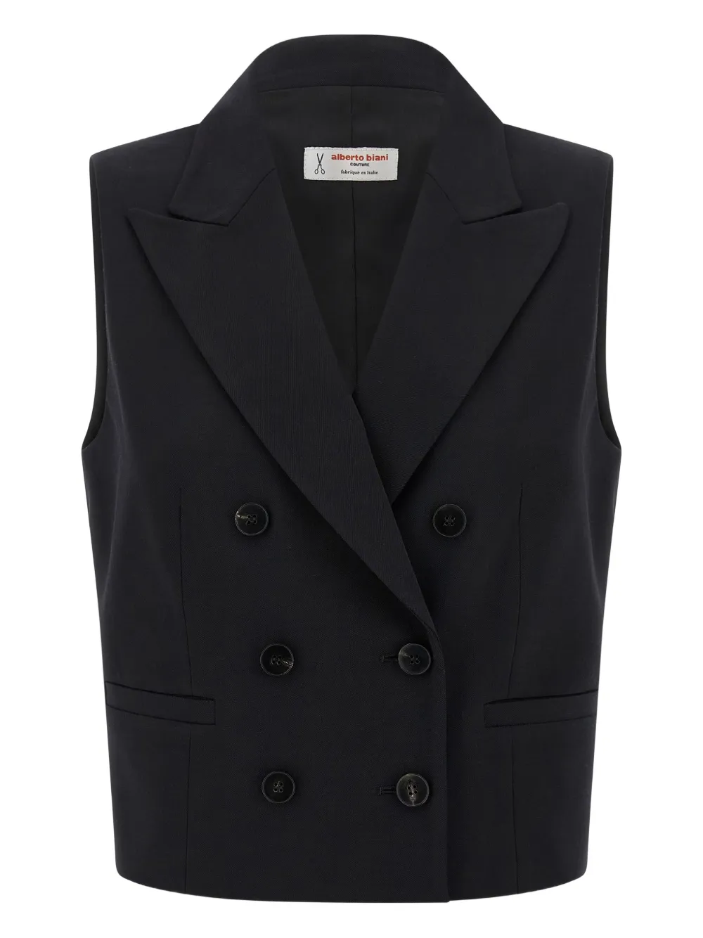 double-breasted gilet