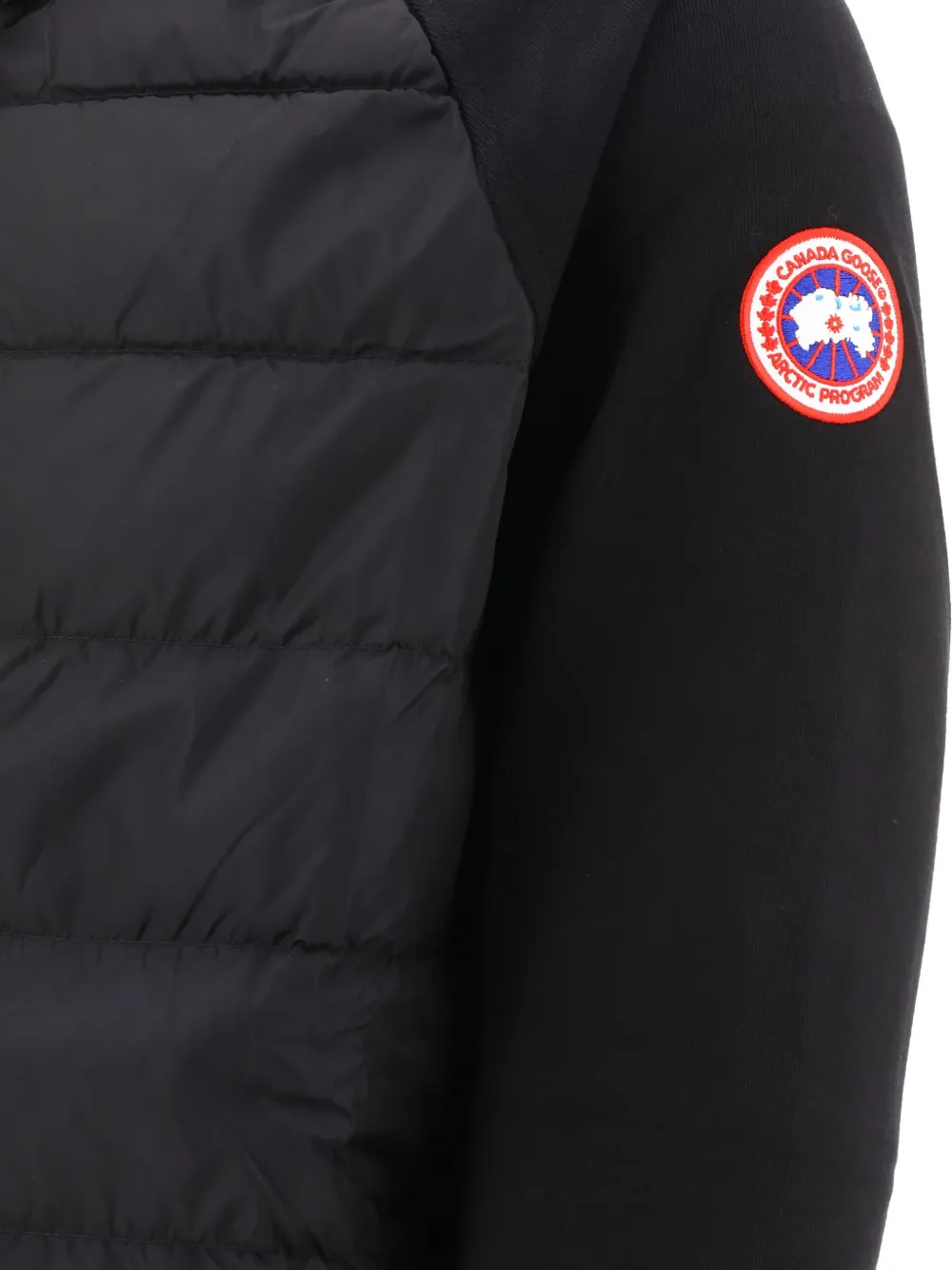 Canada Goose quilted hooded jacket Zwart