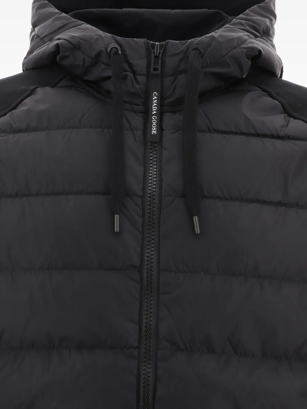 Canada Goose quilted hooded jacket Zwart