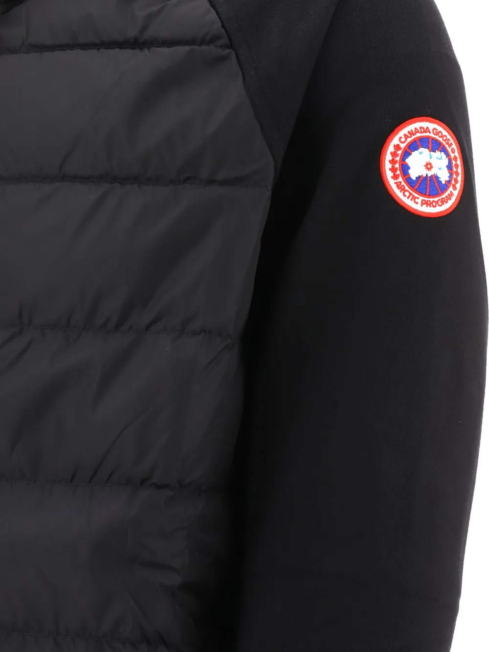 Canada Goose quilted hooded jacket Zwart