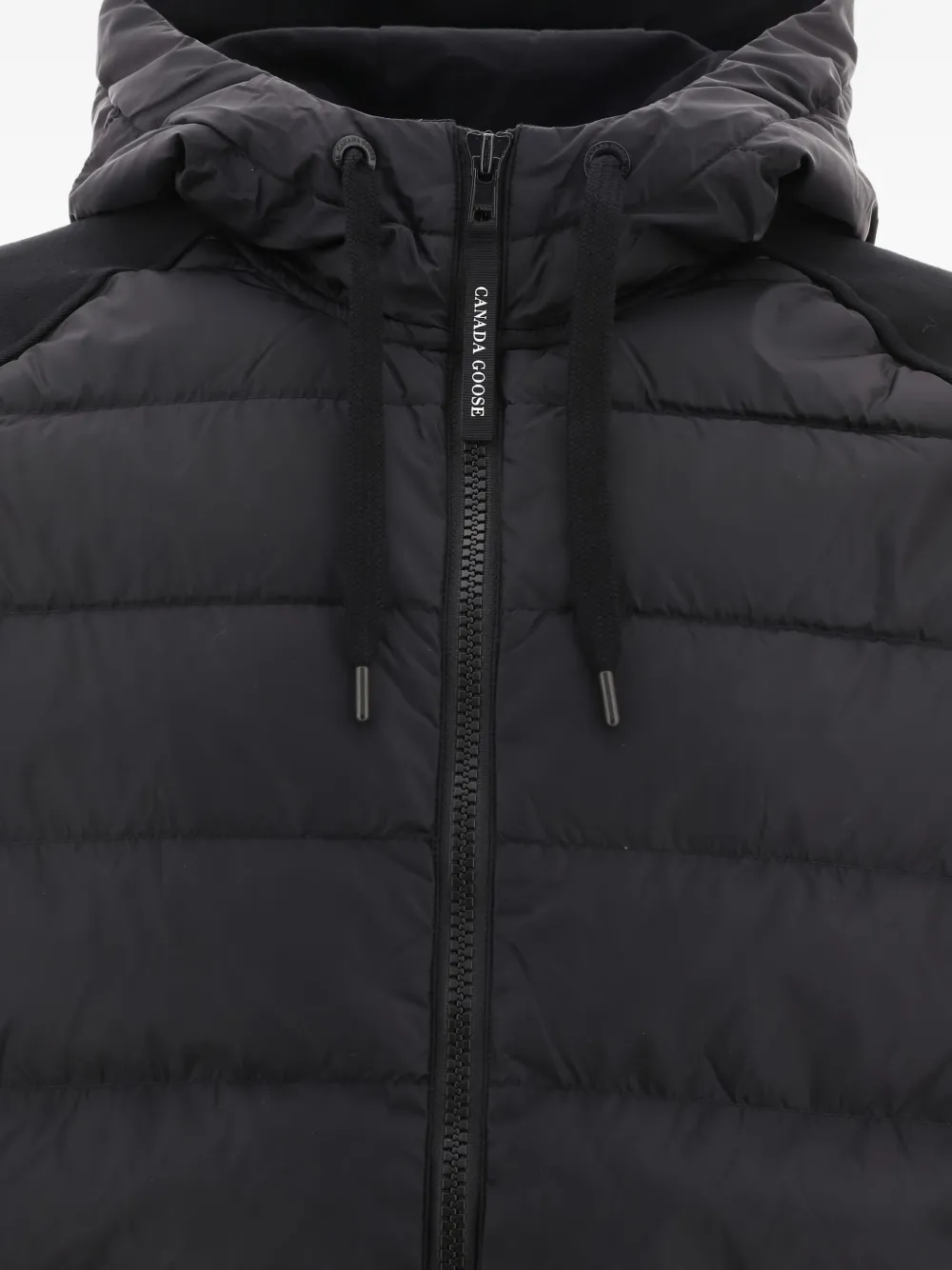 Canada Goose quilted hooded jacket Zwart