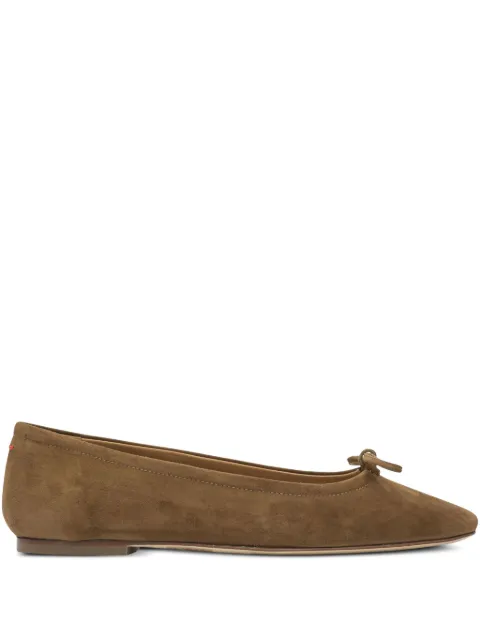 Aeyde Delfina suede bow ballet flats