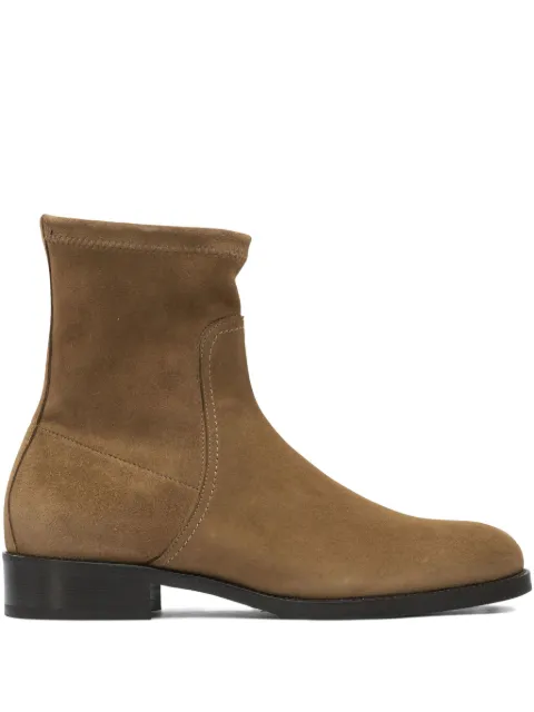 Maretto zip-detail suede ankle boots