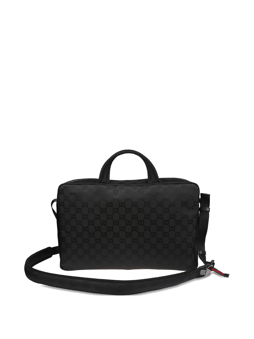 Gucci Nexus GG monogram carbon-fibre cross-body bag - BLACK