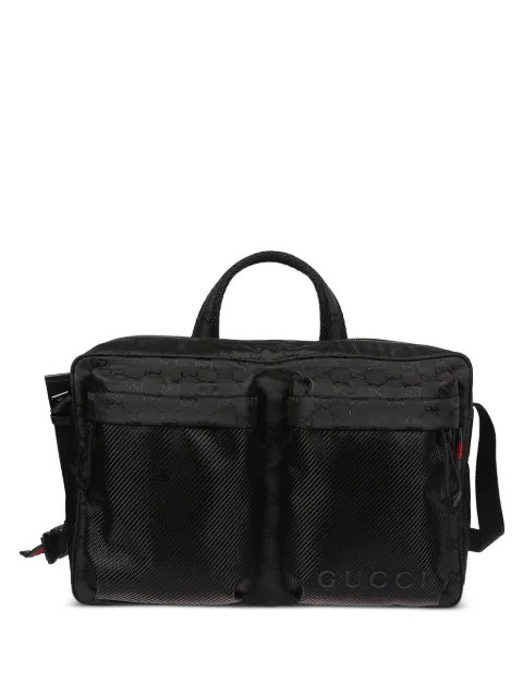 Gucci 넥서스 GG 모노그램 카본 파이버 크로스 백