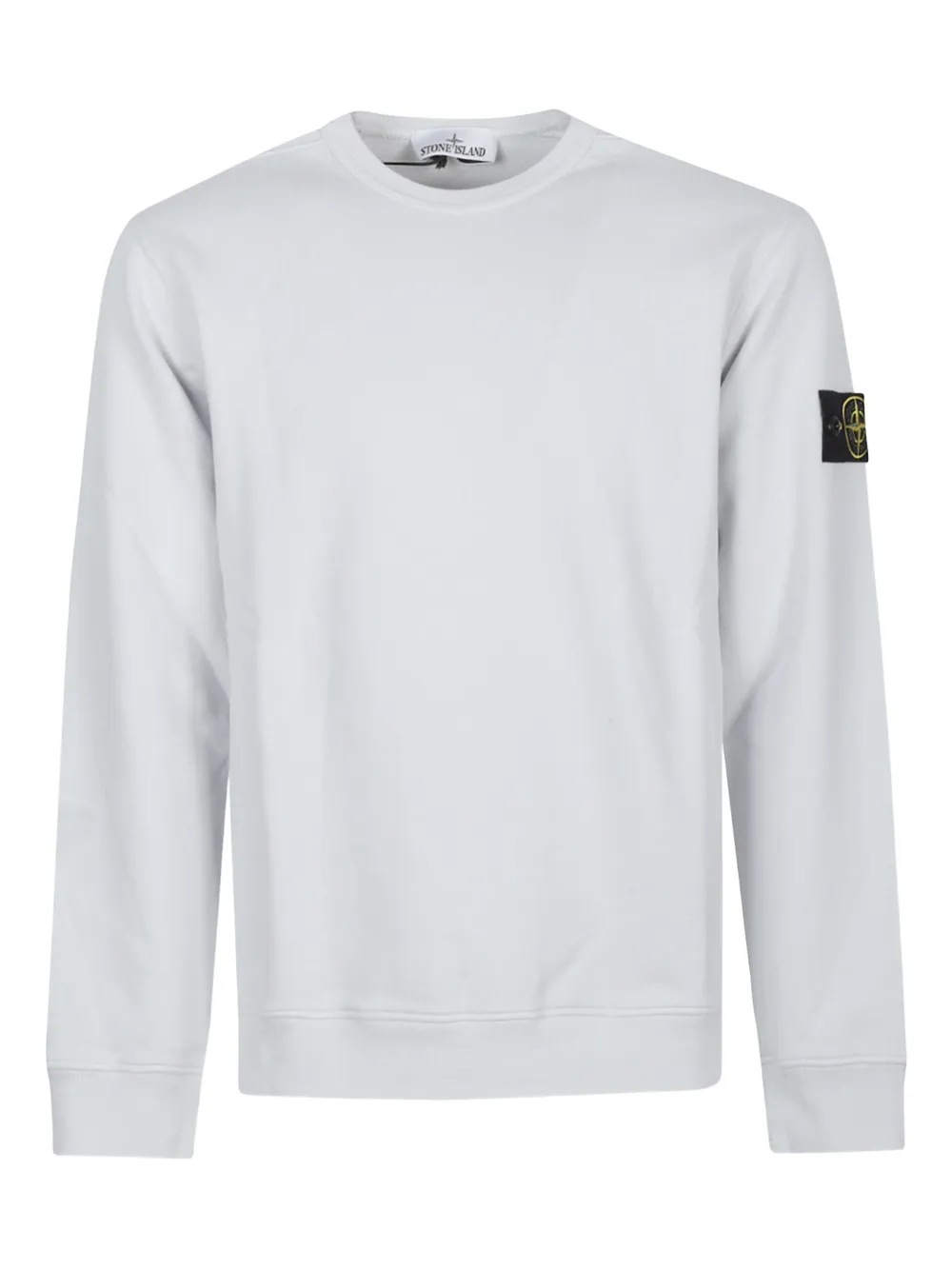 Stone Island logo-patch crew-neck sweatshirt Grijs