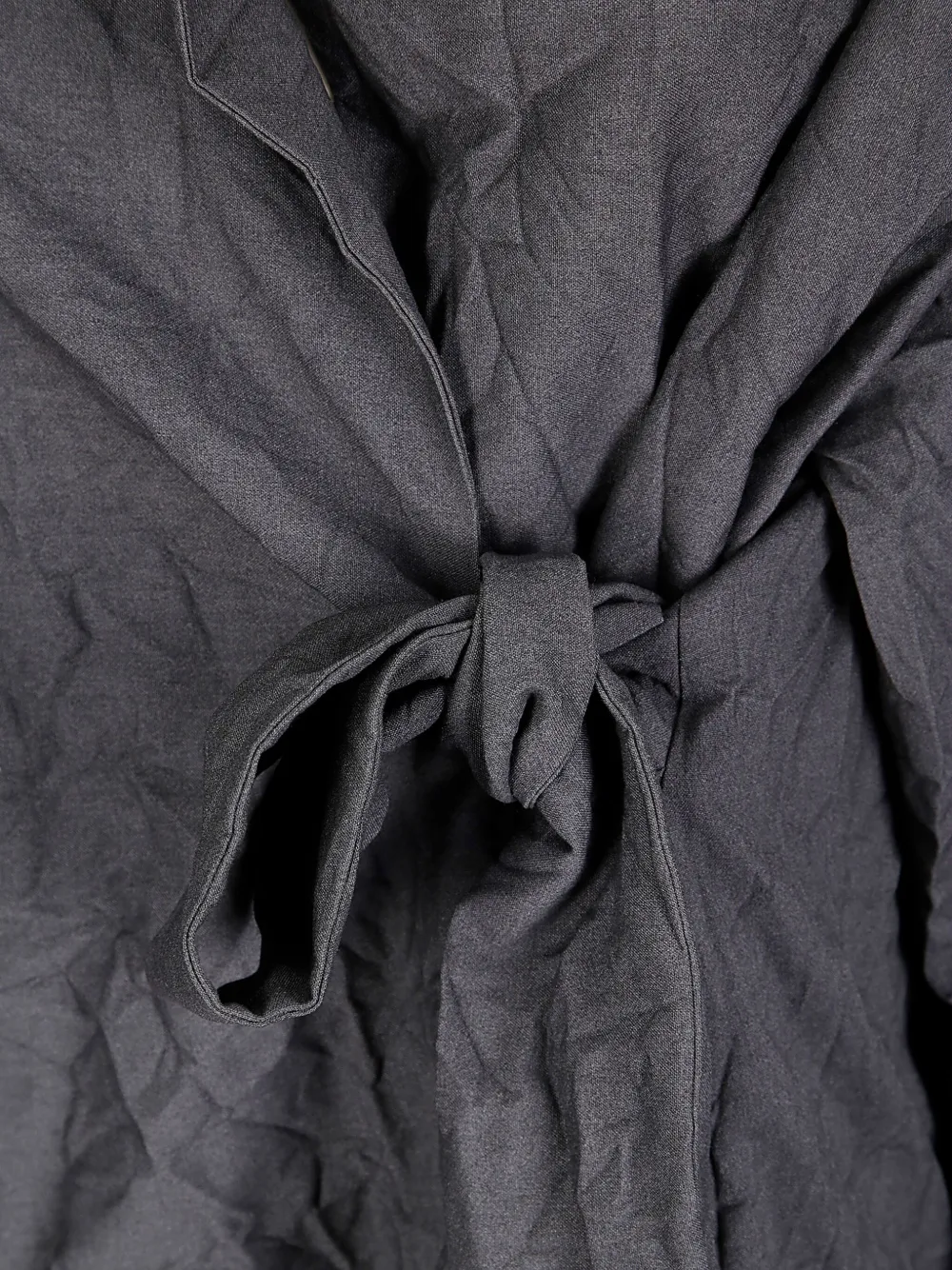 Maria Calderara Crumpled Effect Jacket With Side Fastening In Gray