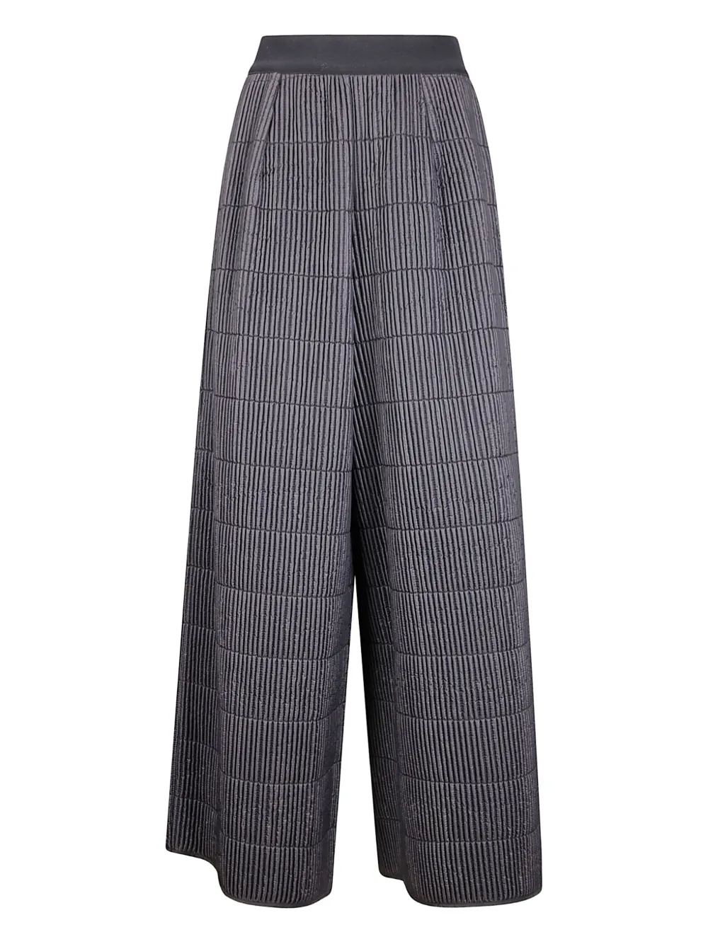 Maria Calderara quilted-pattern trousers | Black | Image 1
