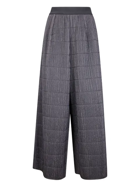 Maria Calderara quilted-pattern trousers