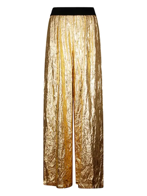 Maria Calderara metallic-effect trousers