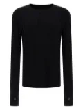Thom Krom long-sleeve thumb-loop T-shirt - Black