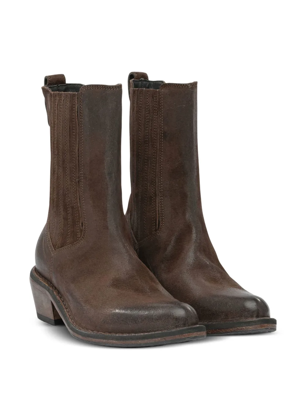Moma Stivali da cowboy in pelle con inserti elasticizzati | Stivali cowboy | Image 2