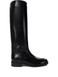 Maretto leather zip-fastening boots - Black