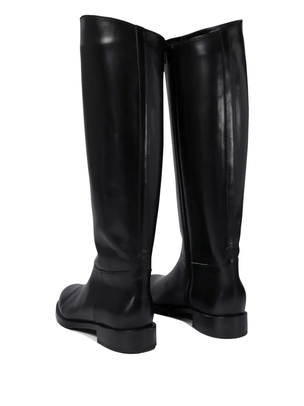 Maretto leather zip-fastening boots Black