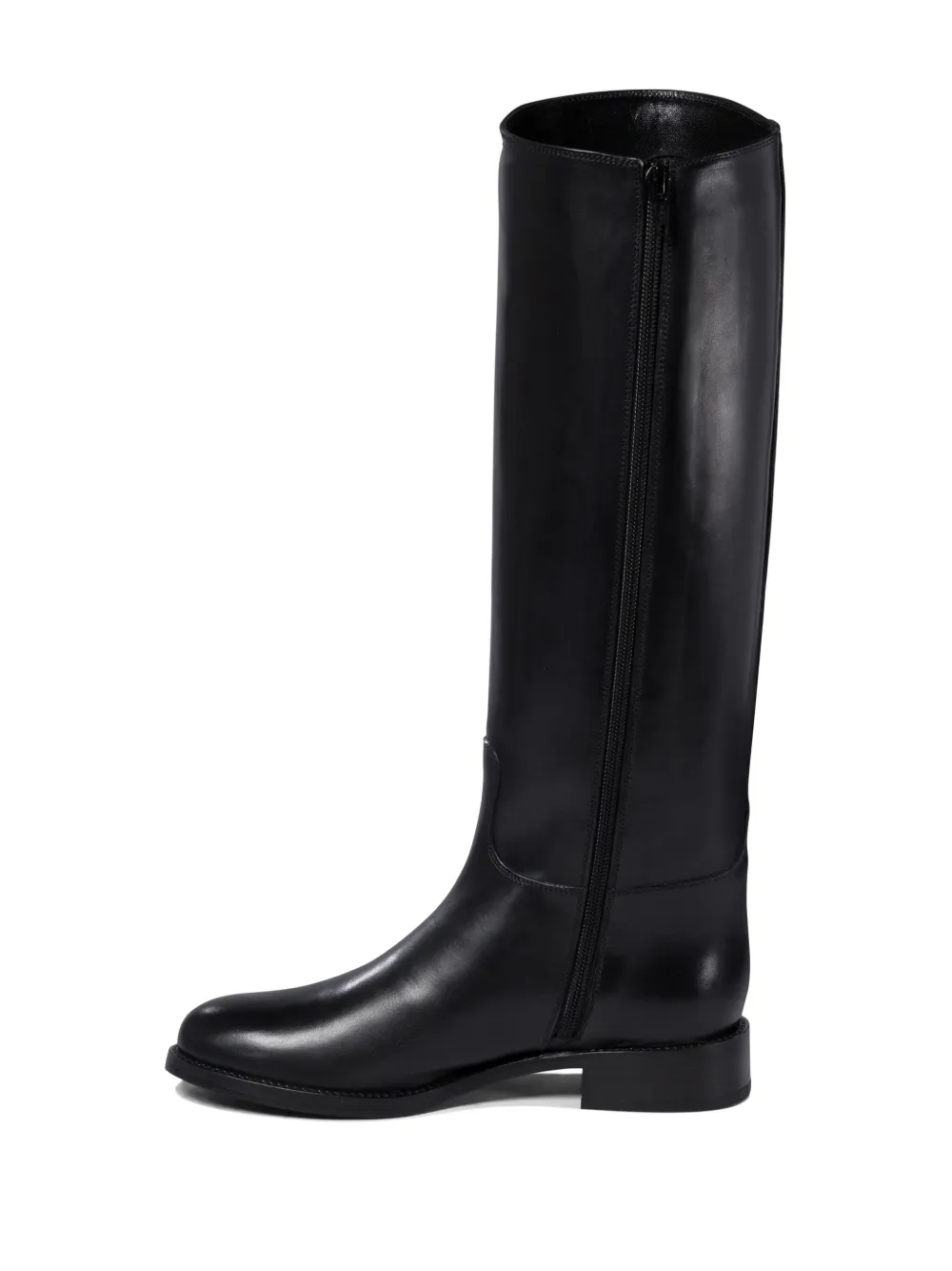 Maretto leather zip-fastening boots Black