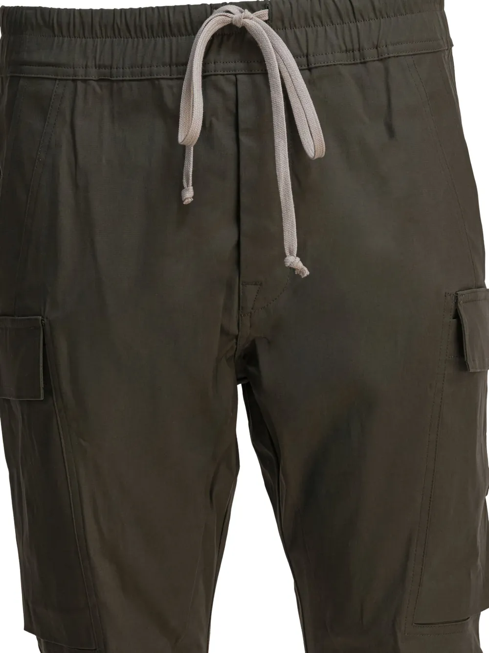Rick Owens drawstring cargo trousers Groen