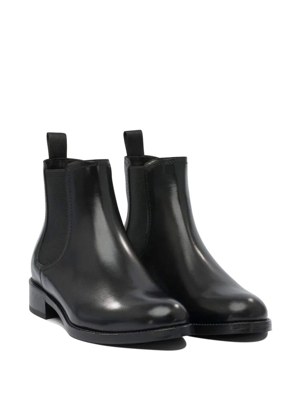 Maretto elastic-panel leather Chelsea boots Black
