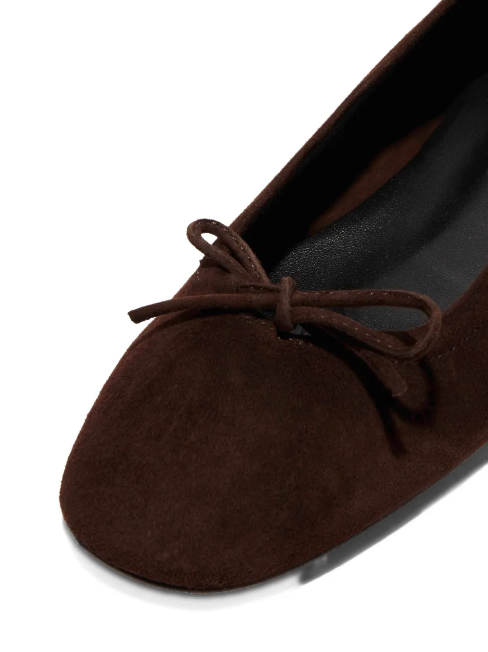 Aeyde Delfina Bow-detailed Ballet Flats In Brown