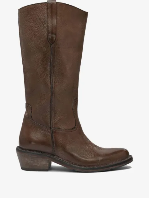 Moma leather cowboy boots