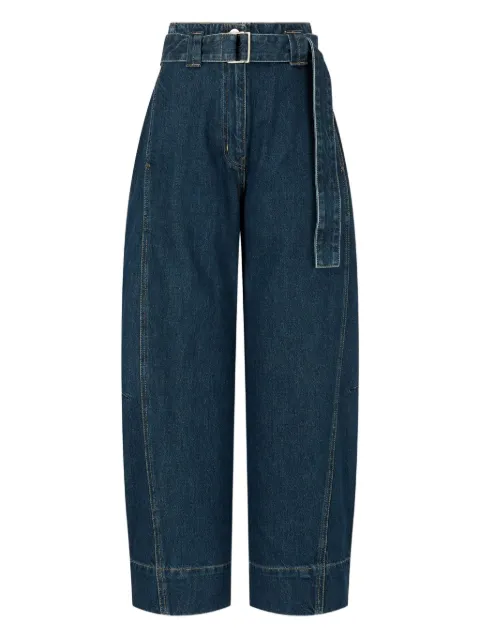 STUDIO TOMBOY belted panelled denim trousers