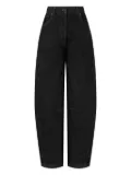 STUDIO TOMBOY adjustable-back tapered jeans - Black