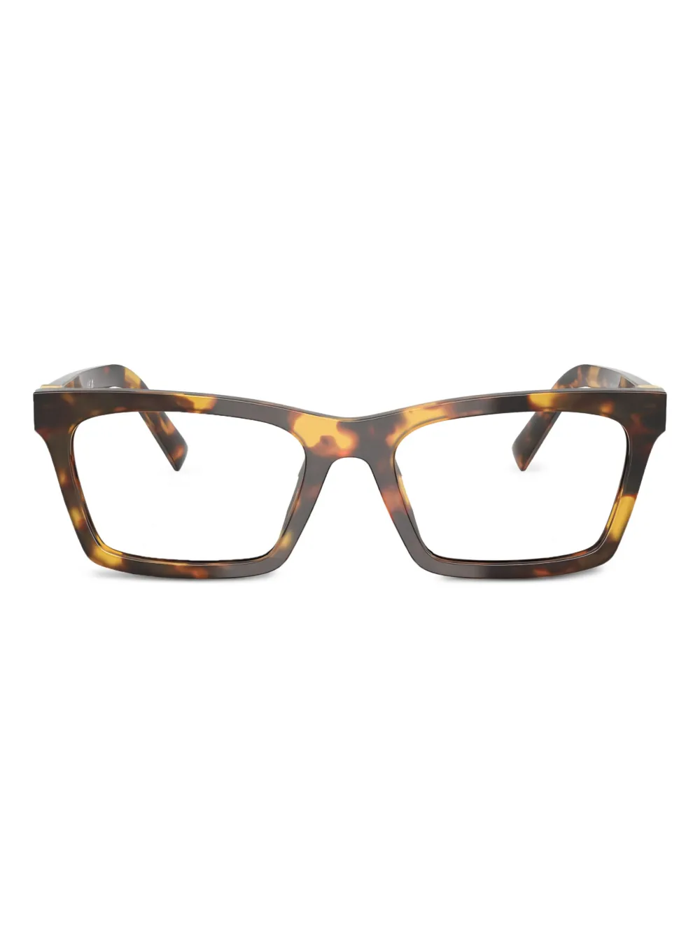 Miu Miu Eyewear tortoiseshell rectangle glasses | Brown | Image 1