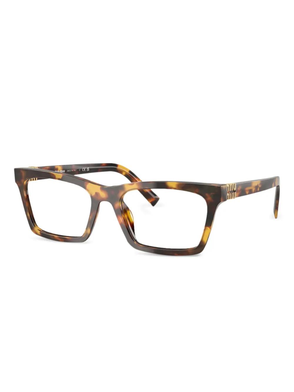 Miu Miu Eyewear tortoiseshell rectangle glasses | Image 2