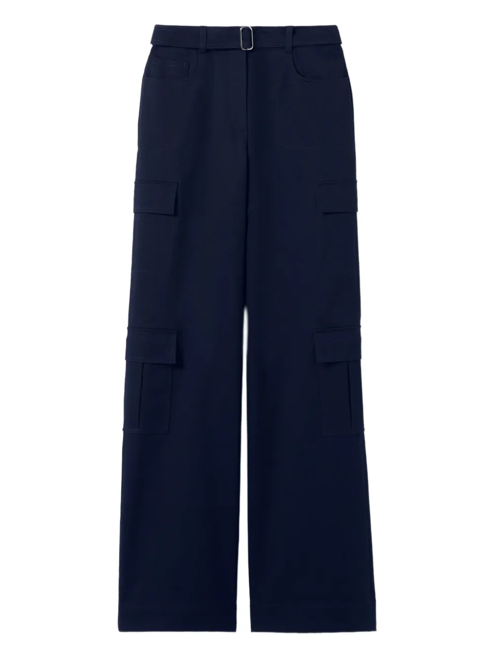 Claudie Pierlot belted wide-leg cargo trousers - Blu