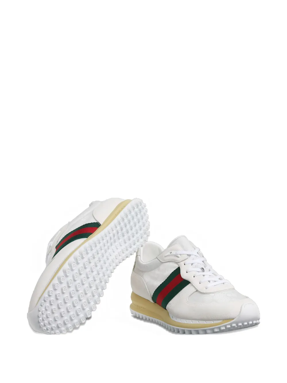 Gucci Re-Motion monogram stripe sneakers White