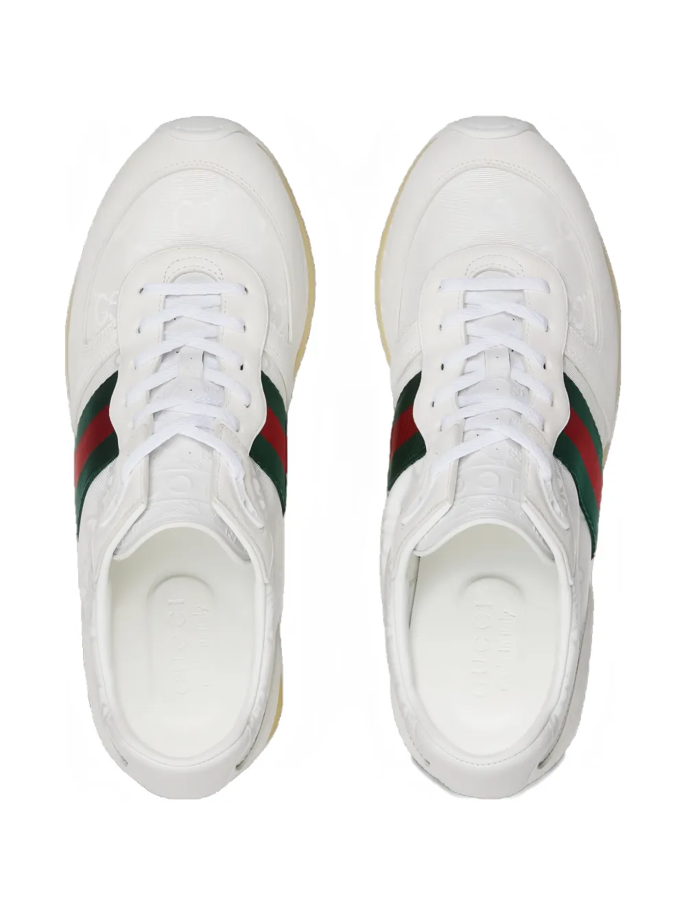 Gucci Re-Motion monogram stripe sneakers White