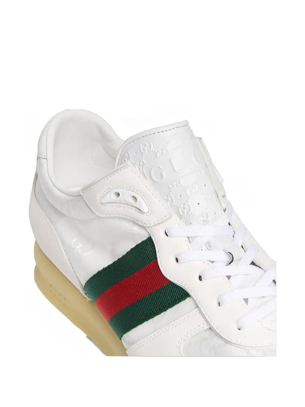 Gucci Re-Motion monogram stripe sneakers White