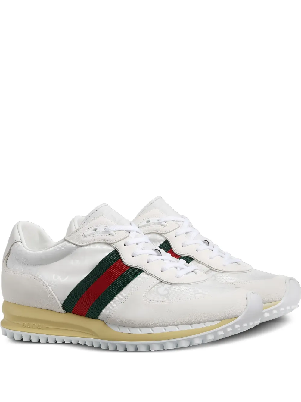 Gucci Re-Motion monogram stripe sneakers White
