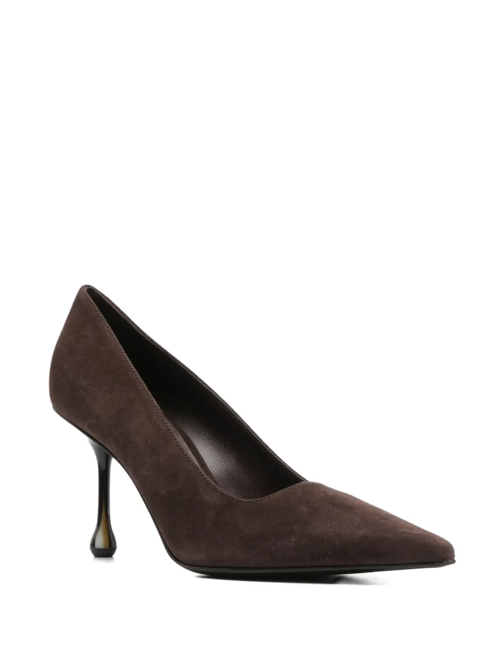 Jimmy Choo 80mm Îxia pointed-toe heeled pumps Brown