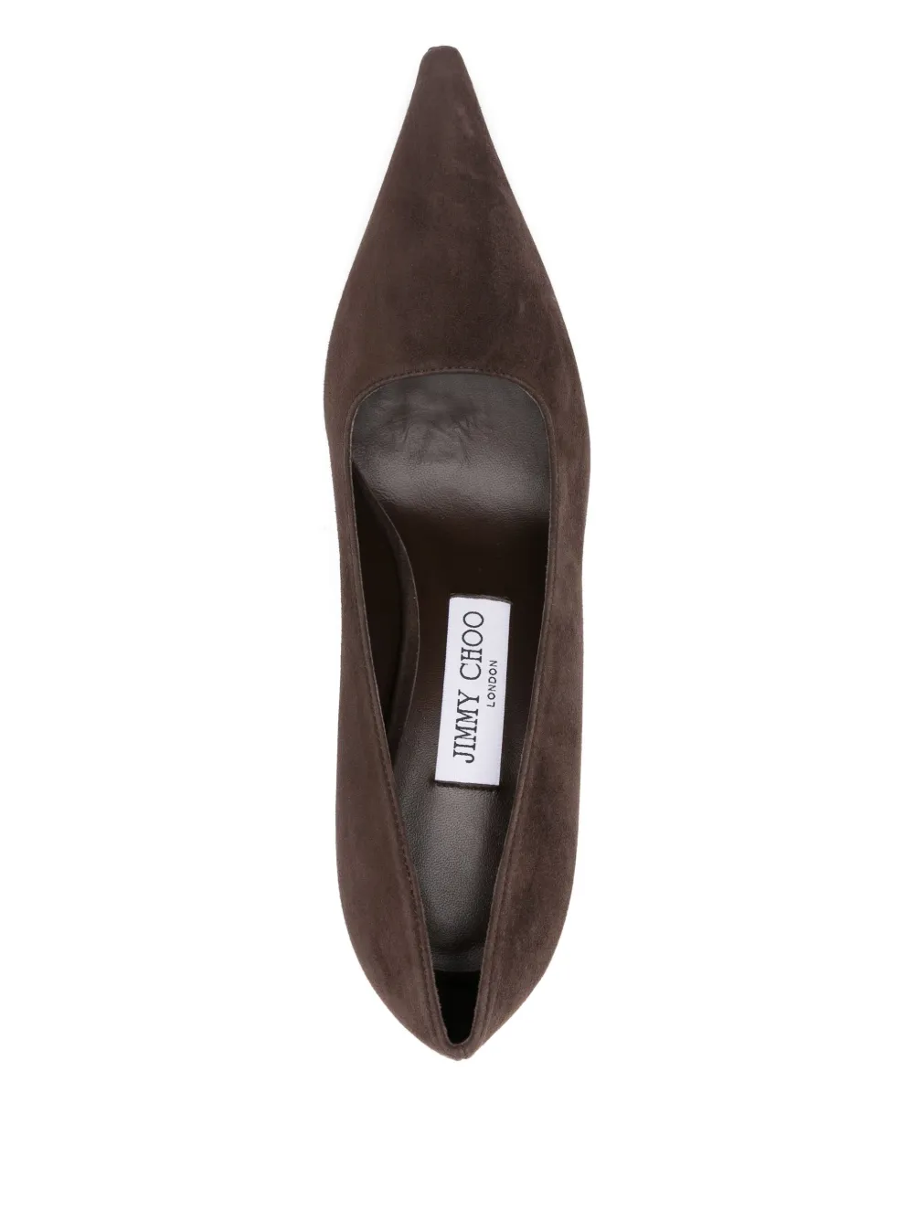 Jimmy Choo 80mm Îxia pointed-toe heeled pumps Brown